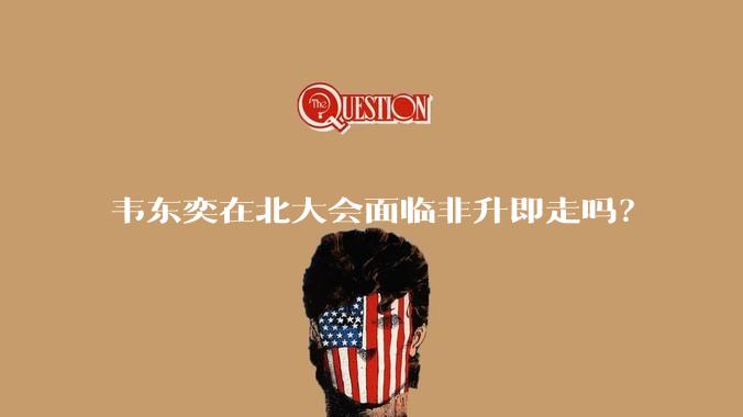 韦东奕在北大会面临非升即走吗？